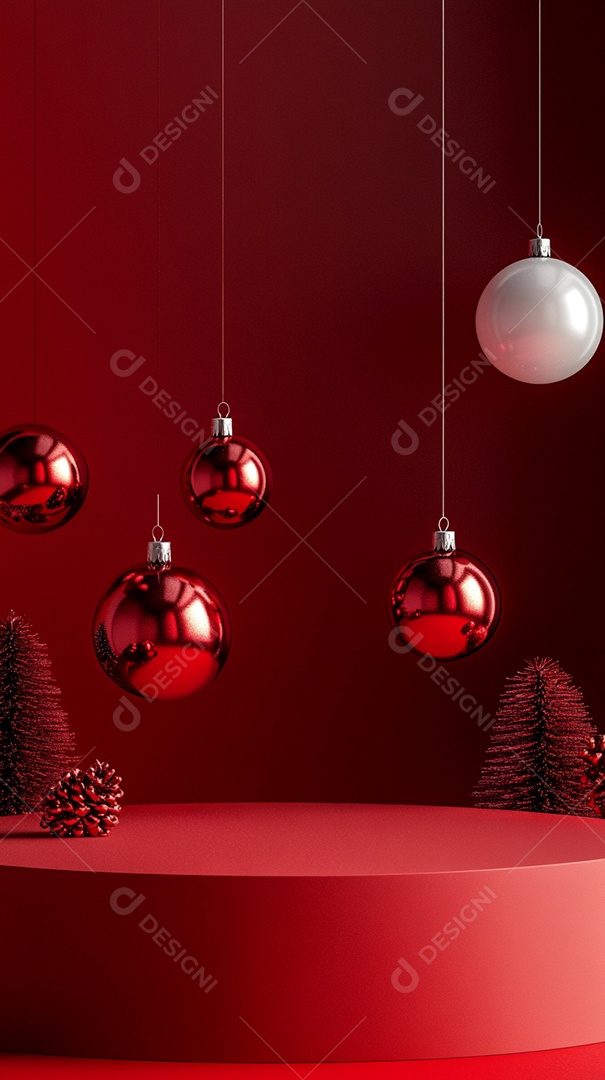 Fundo de cor única de pódio de produto vazio