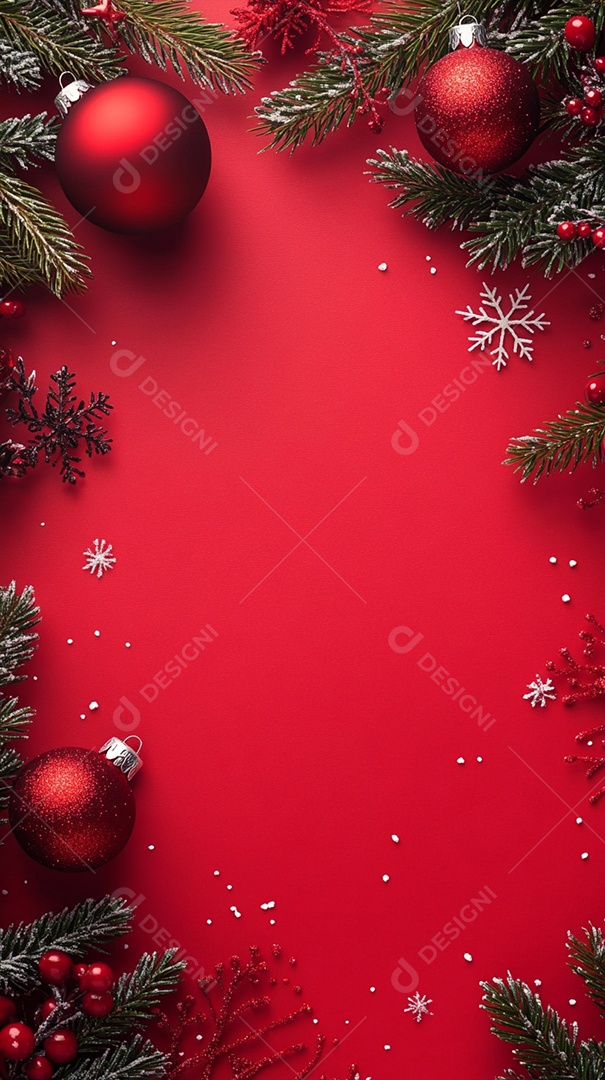 Fundo de Natal com cor vermelha