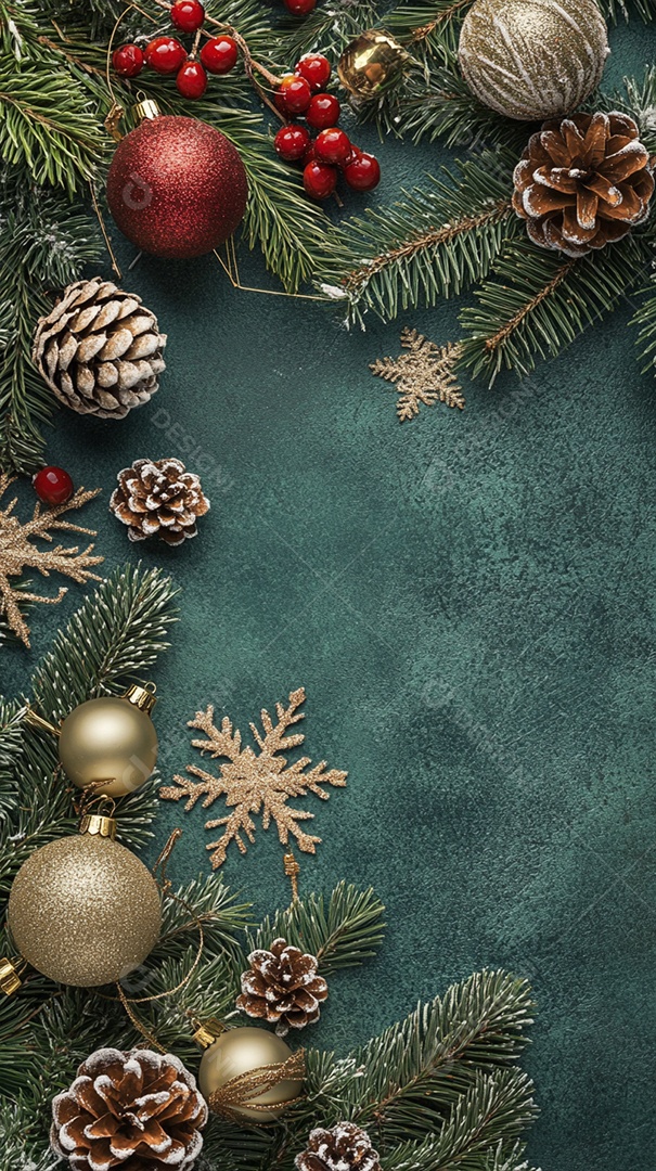 Fundo de tema de Natal para espaço