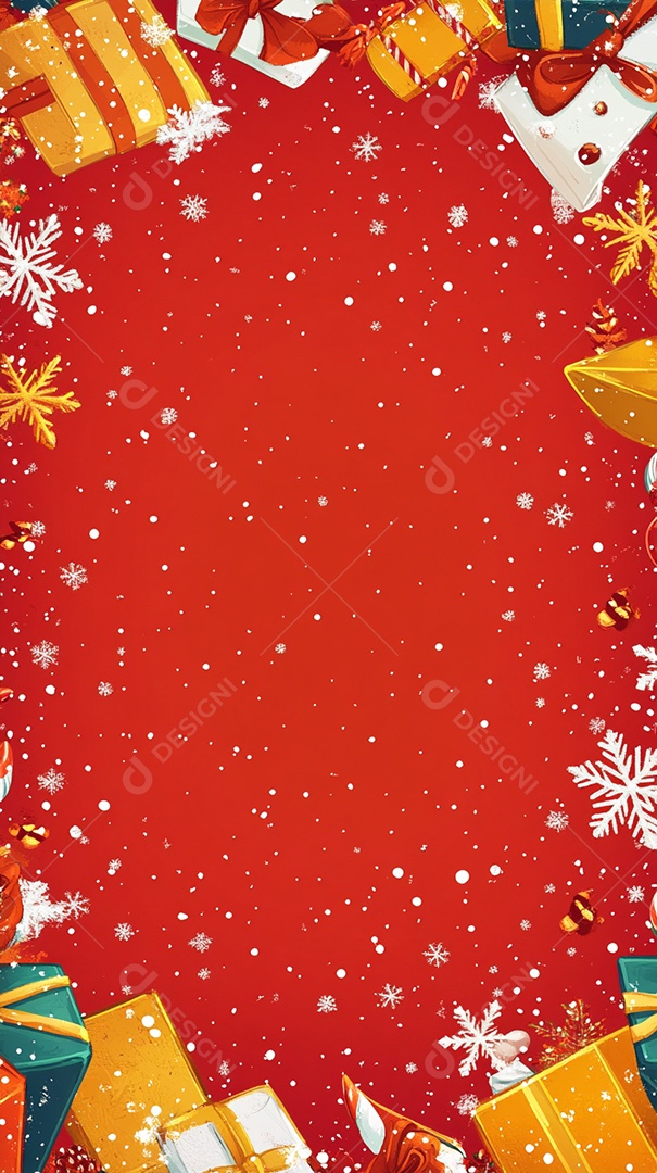 Fundo de Natal com cor vermelha