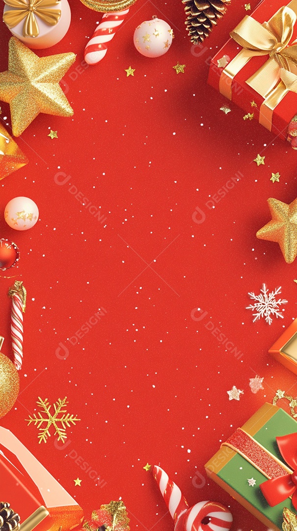 Fundo de Natal com cor vermelha