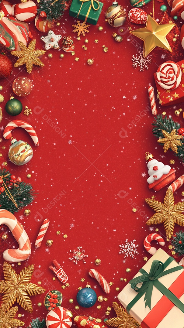 Fundo de Natal com cor vermelha