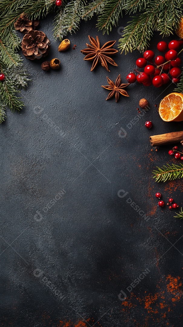 Fundo de tema de Natal para espaço