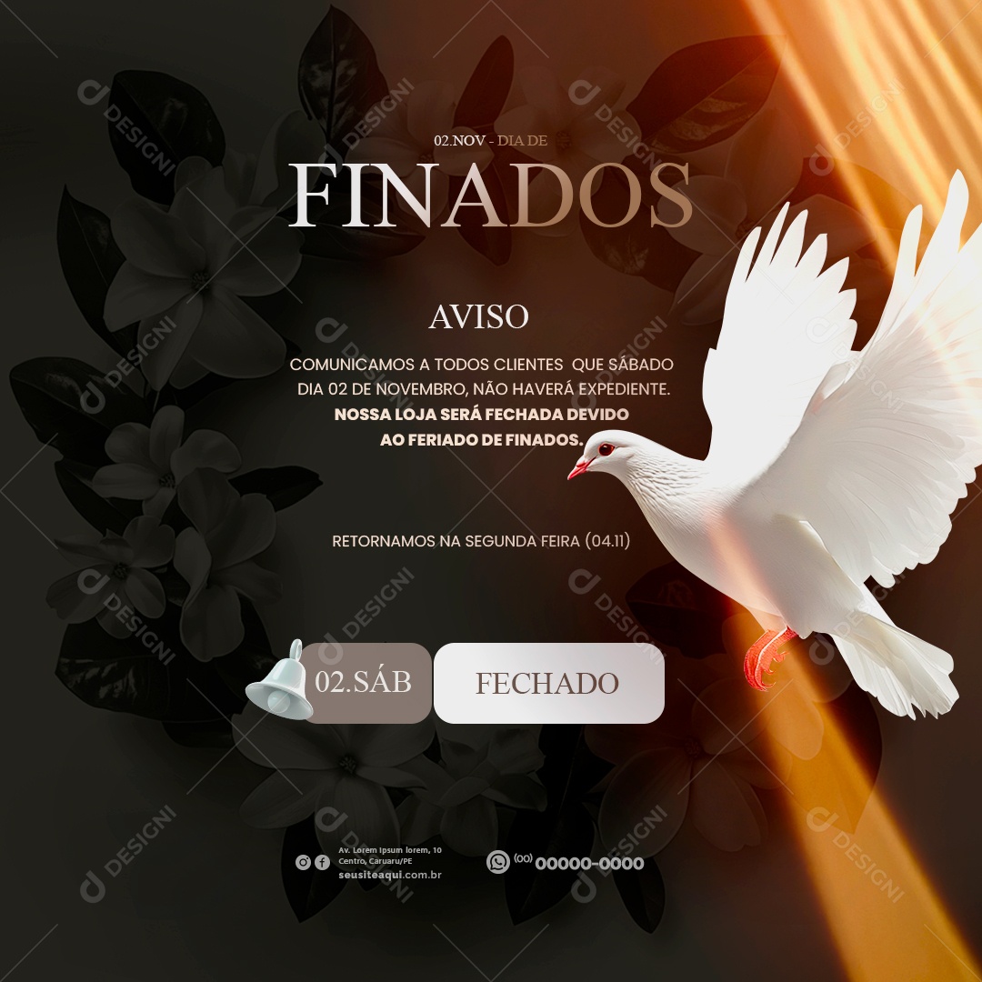 Working hours Day Social Media PSD Editable