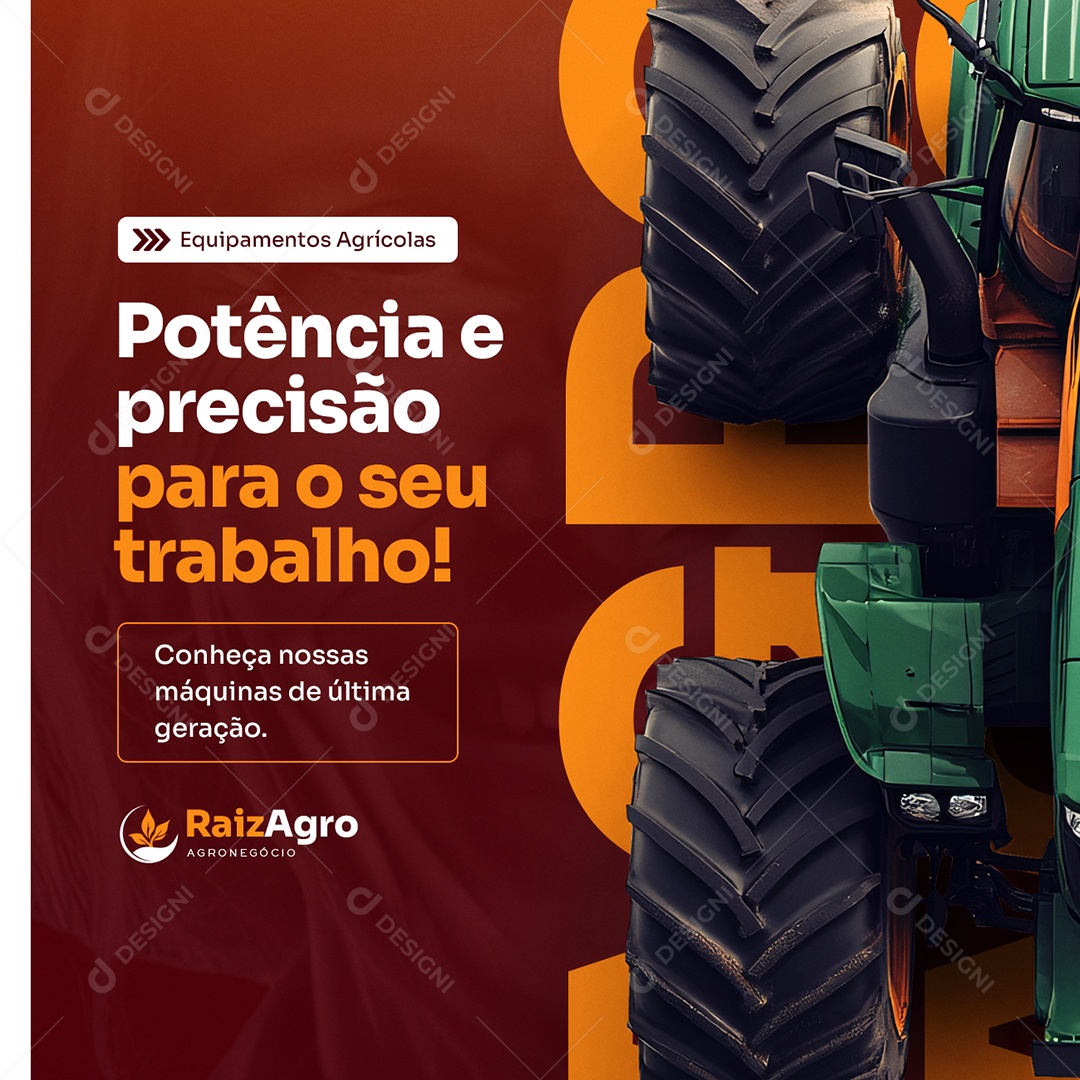 Agro Potência e Precisão para o Seu Rabanho Social Media PSD Editável