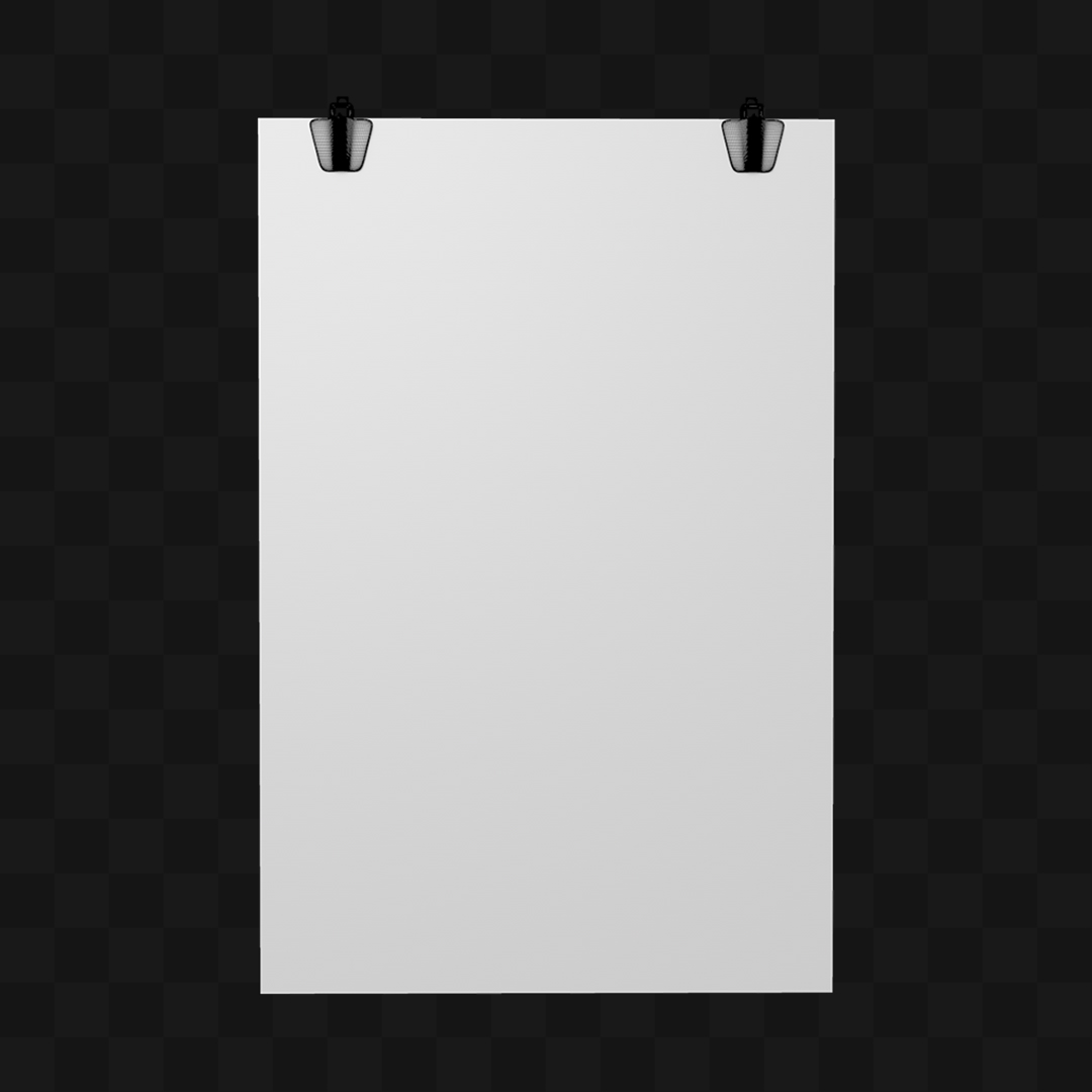 Tabuleta com Prendedor Parede - Modelo 3D