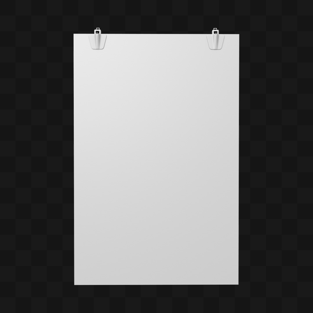 Tabuleta com Prendedor Parede - Modelo 3D