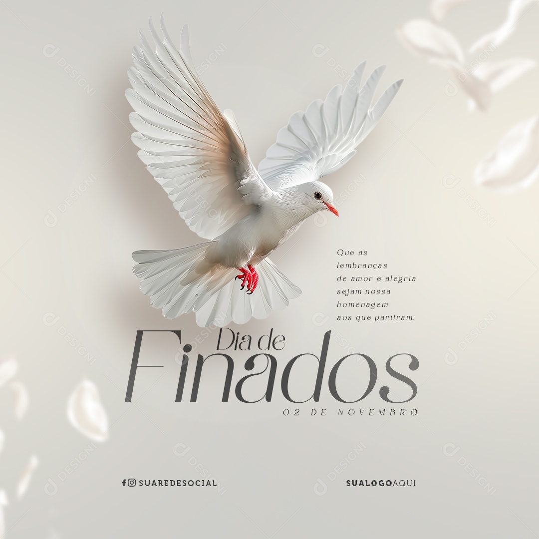 Dia de Finados 02 de Novembro Social Media PSD Editável