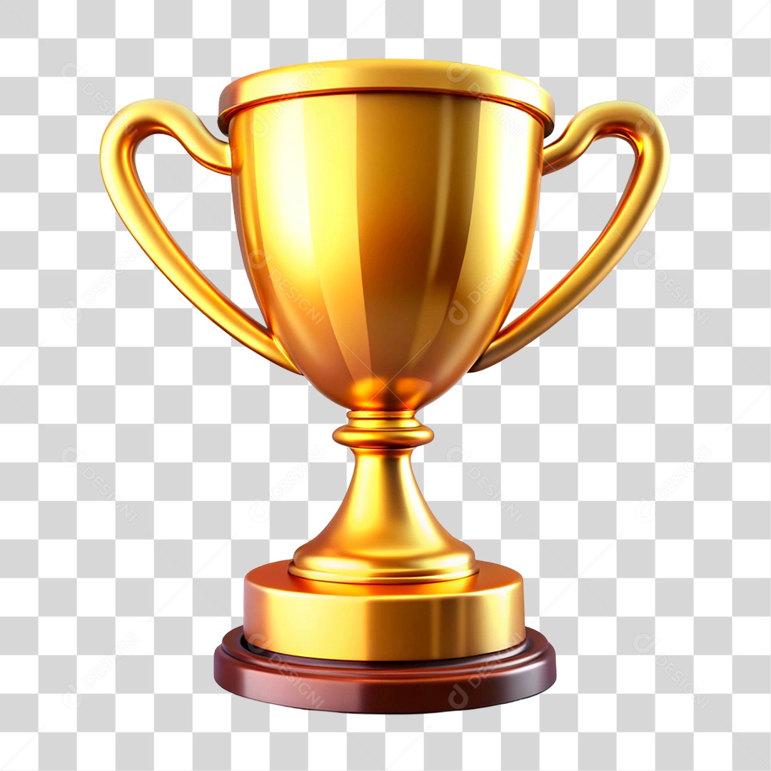 Troféu Dourado PNG Transparente