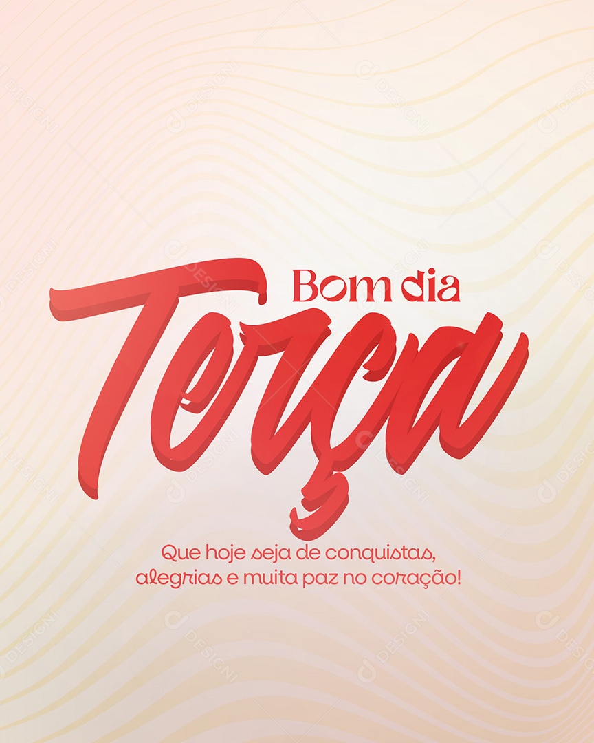 Frase Motivacional Bom Dia Terça Social Media PSD Editável