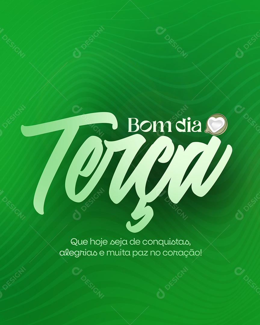 Frase Motivacional Bom Dia Terça Social Media PSD Editável