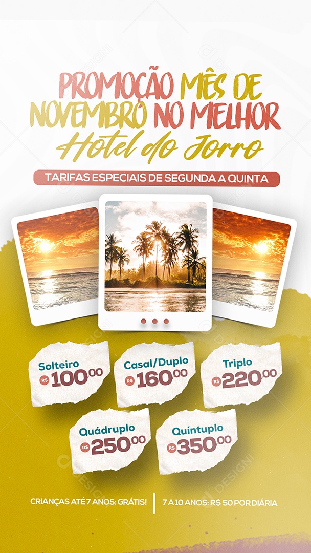 Story Promoção Mês de Novembro Agência de Viagens Social Media PSD Editável