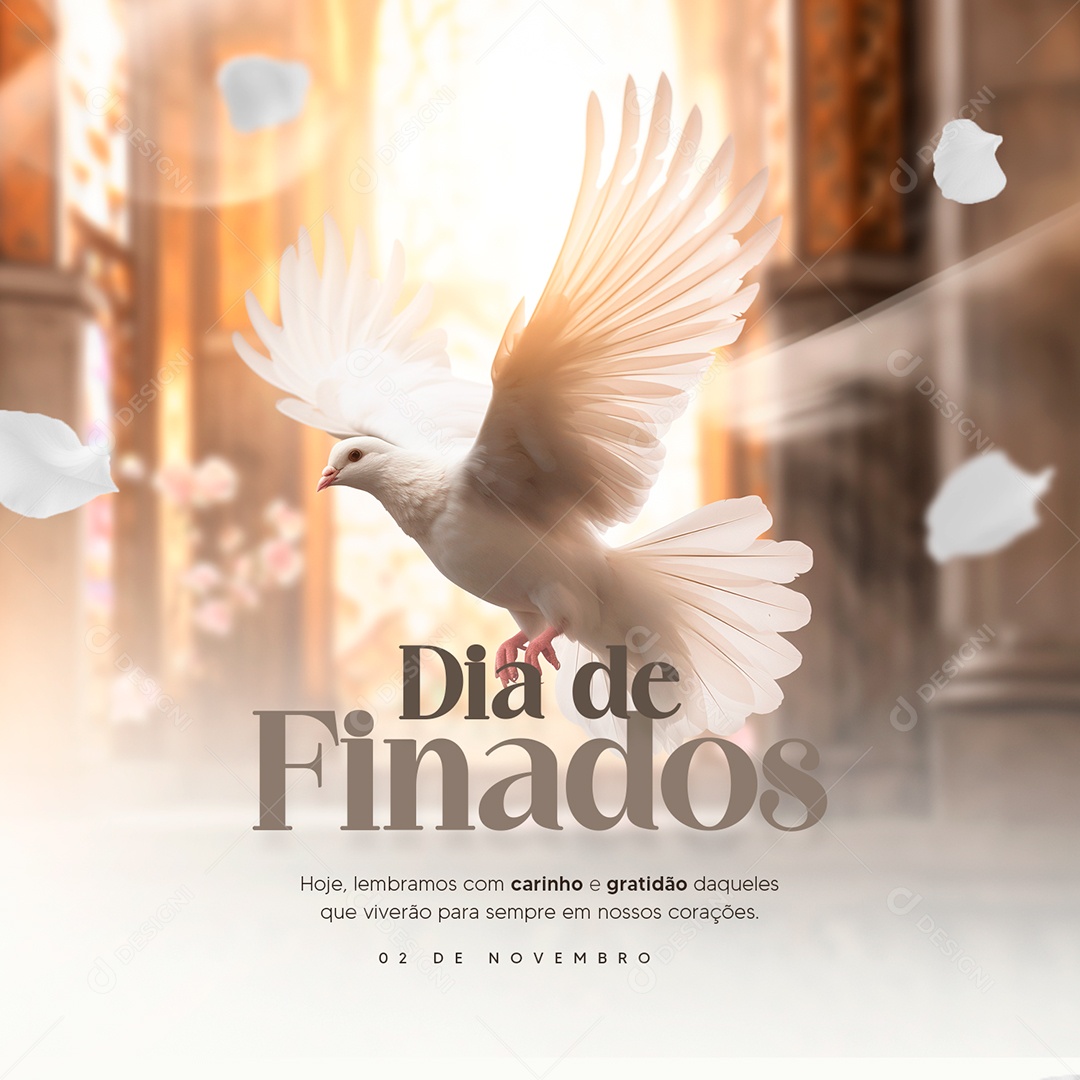 Dia de Finados 02 de Novembro Social Media PSD Editável