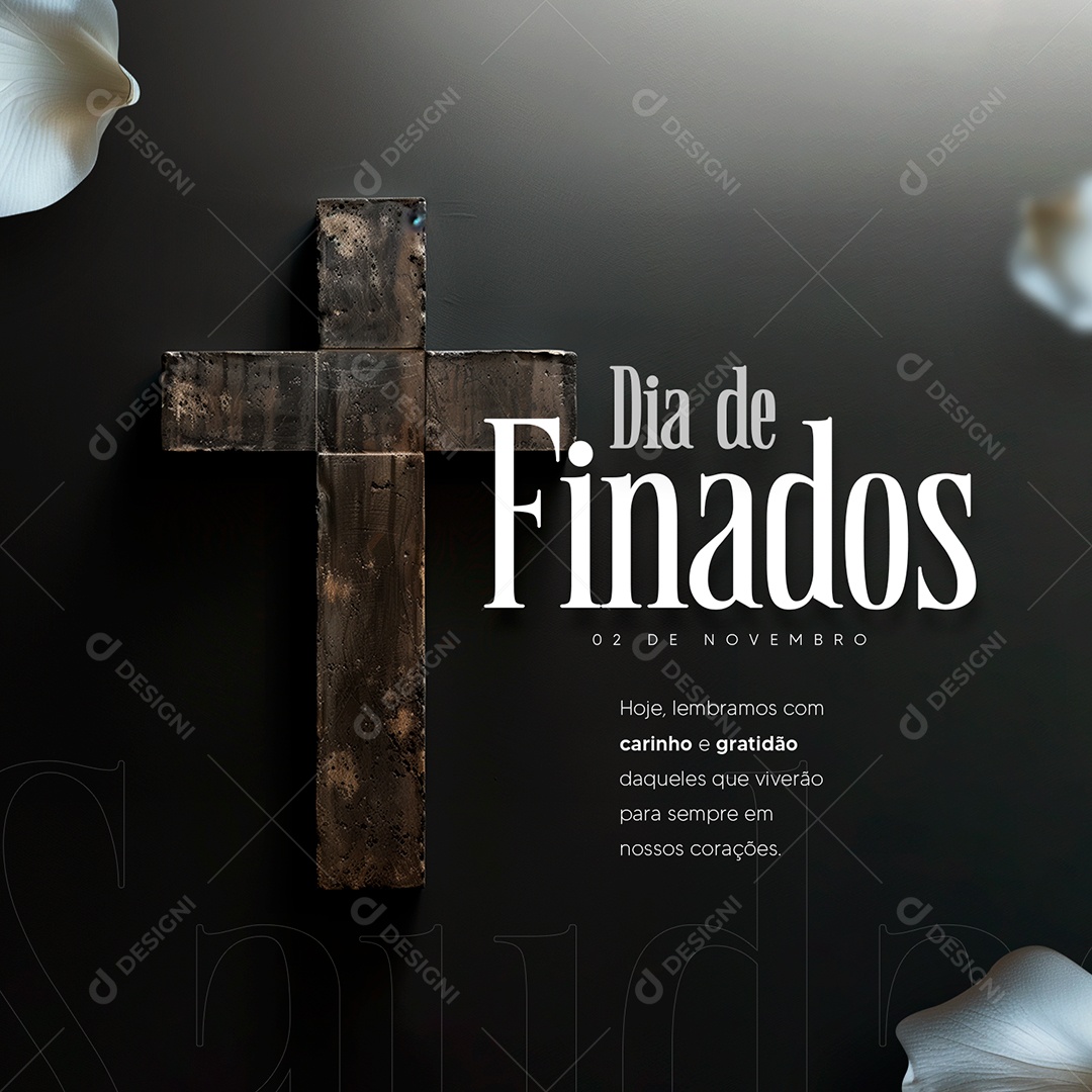 Dia de Finados 02 de Novembro Social Media PSD Editável