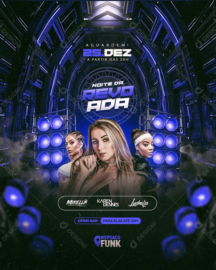 Flyer Funk Revoada Social Media PSD Editável