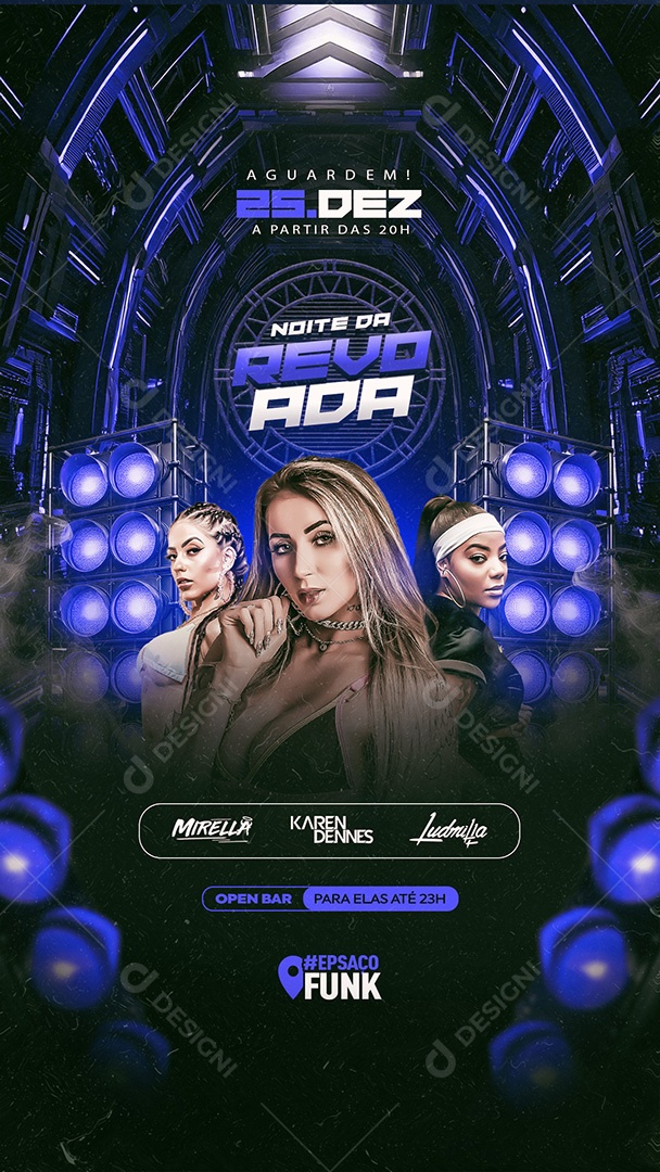 Flyer Funk Revoada Social Media PSD Editável