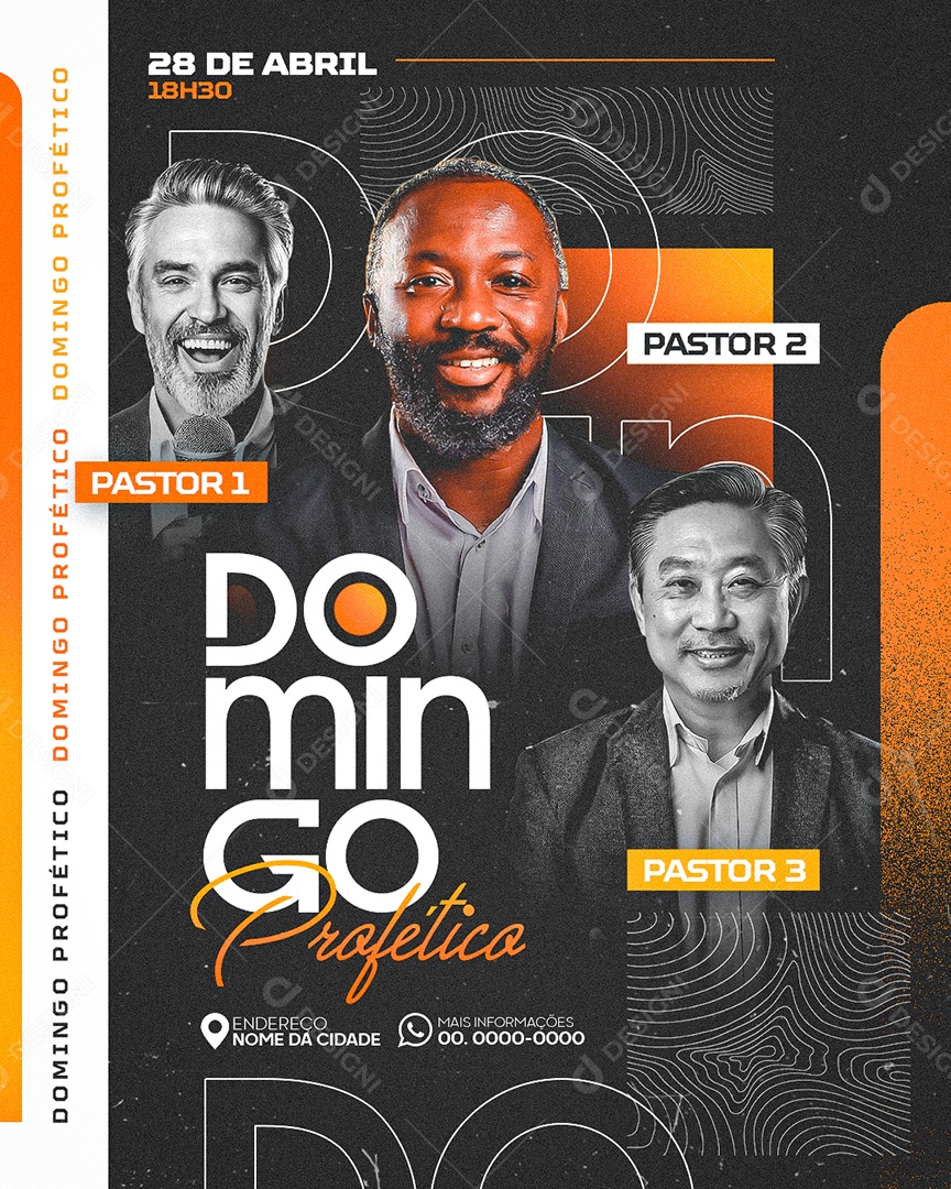 Feed Flyer Domingo Social Media PSD Editável