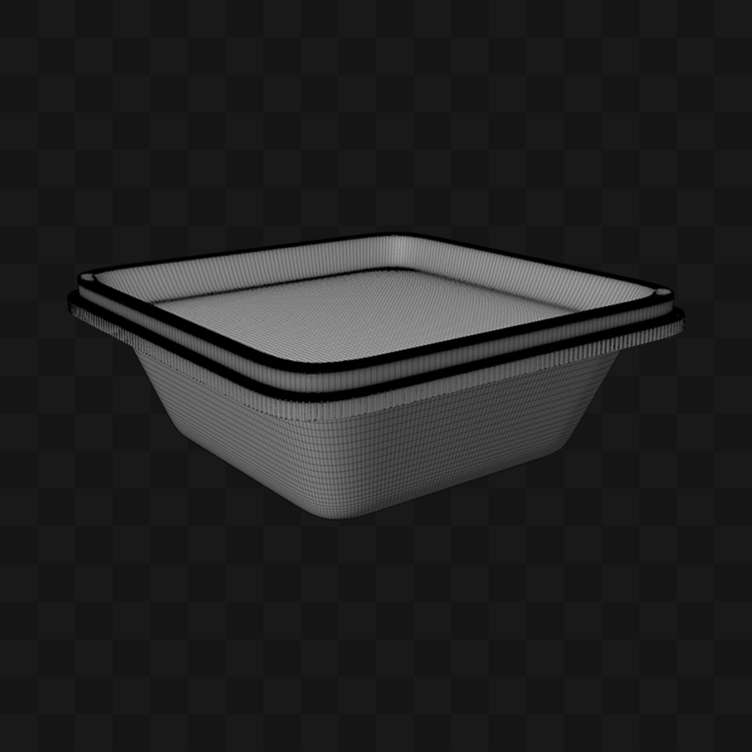 Pote Plástico - Modelo 3D