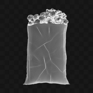 Saco de Pipocas - Modelo 3D