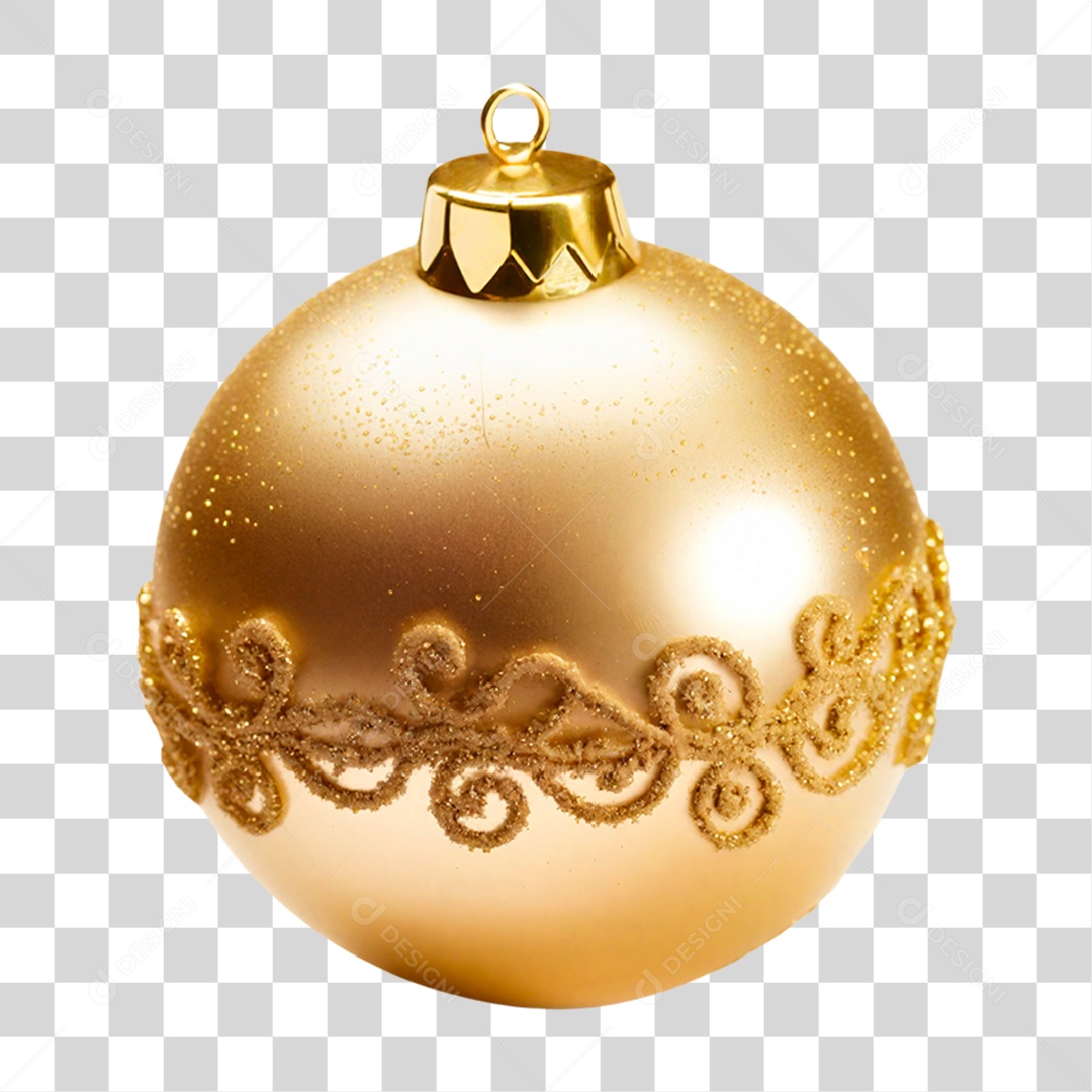 Bola de Natal Decoração PNG Transparente