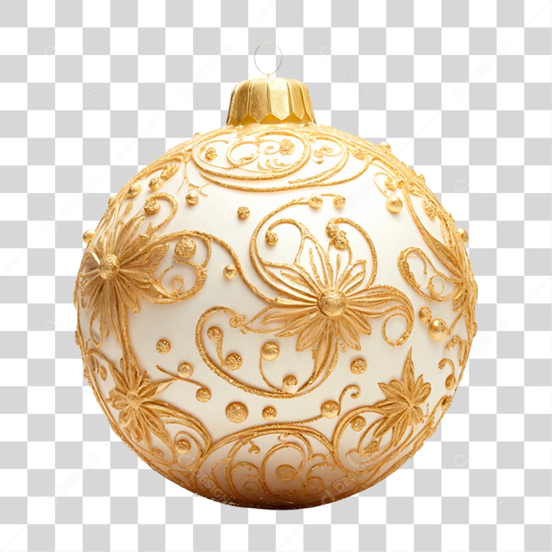 Bola de Natal Decoração PNG Transparente