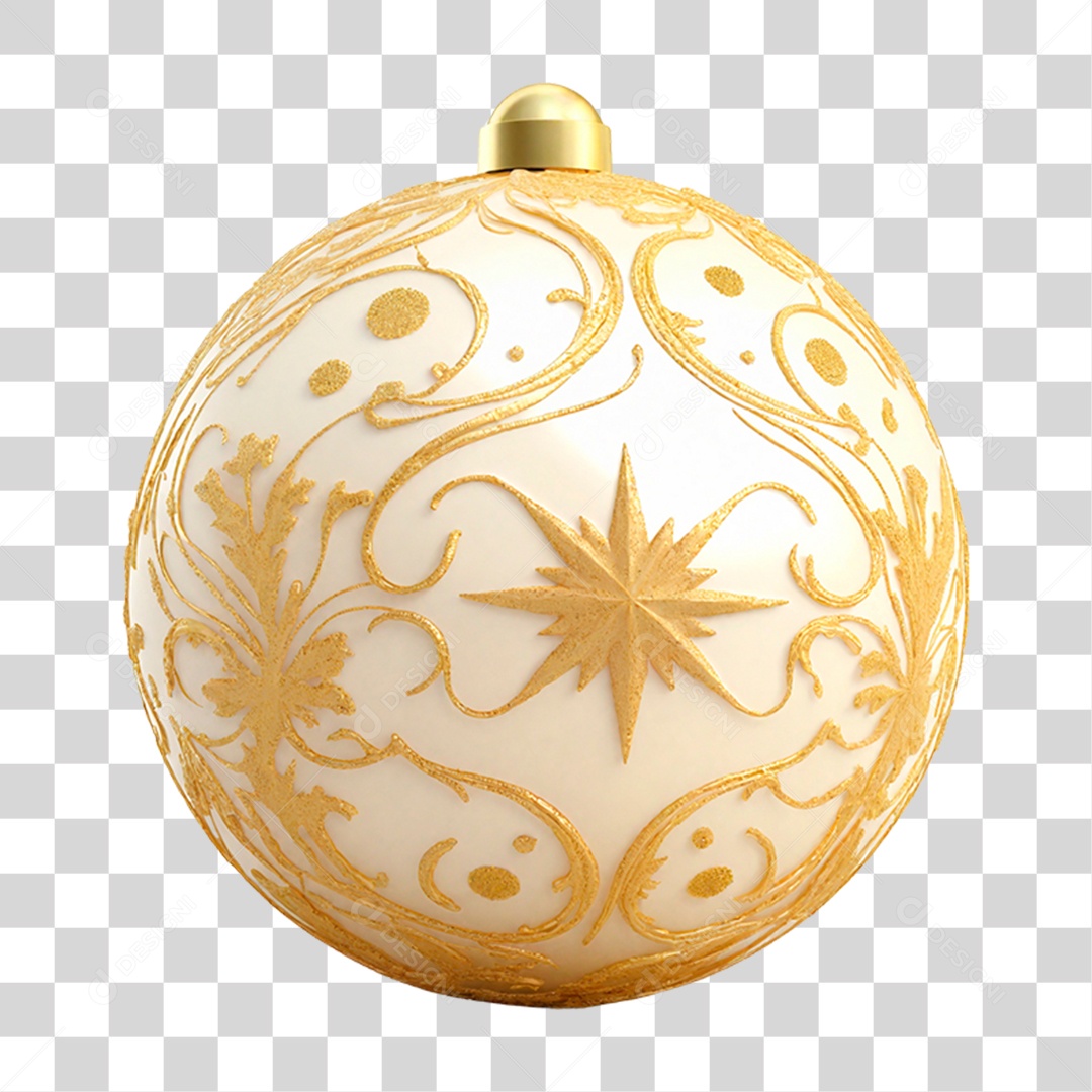 Bola de Natal Decoração PNG Transparente