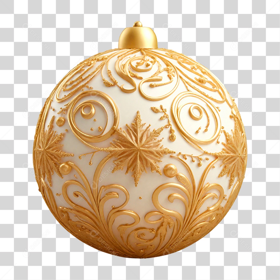 Bola de Natal Decoração PNG Transparente