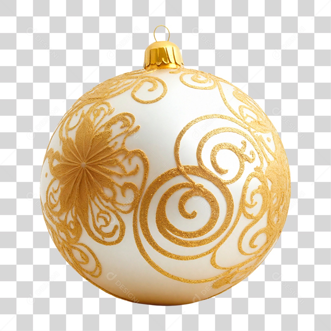 Bola de Natal Decoração PNG Transparente