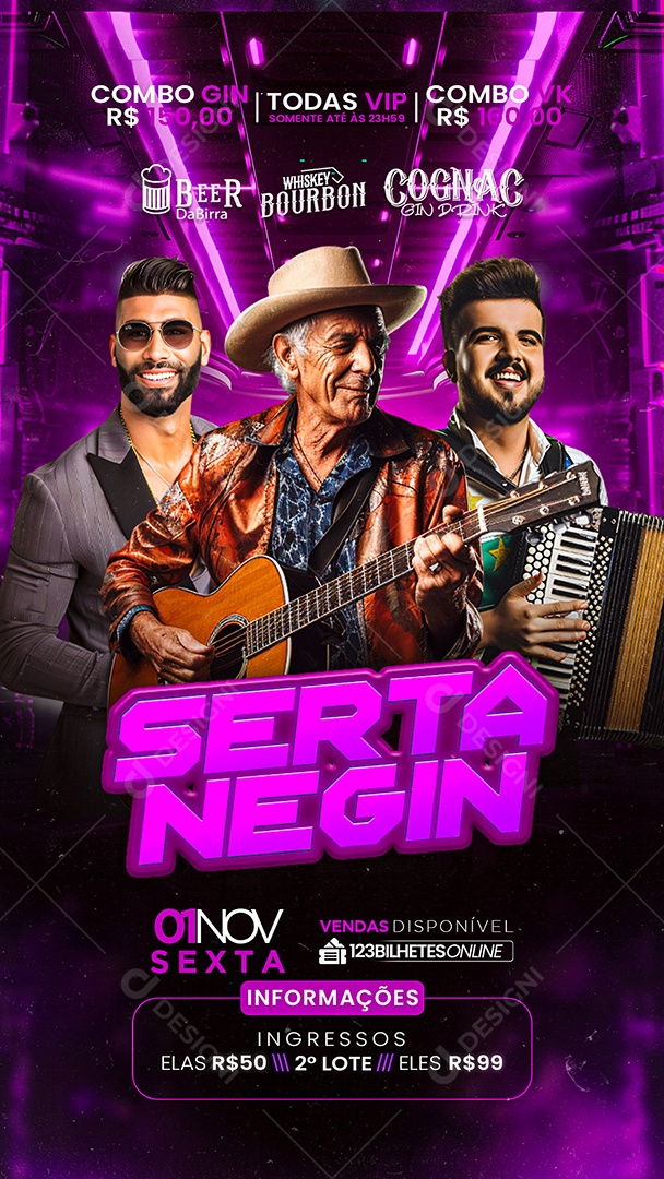 Story Flyer Sertanegin Social Media PSD Editável