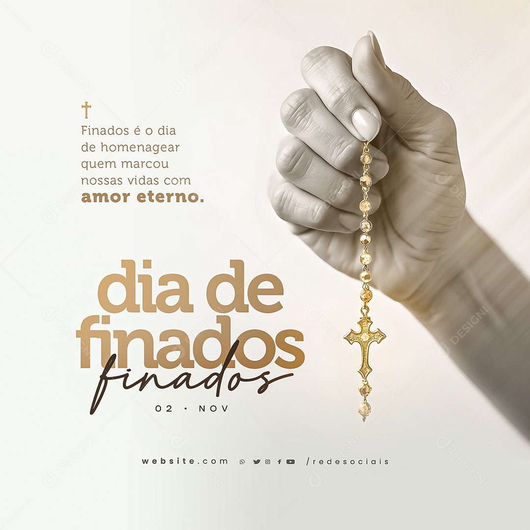 Dia de Finados 02 de Novembro Social Media PSD Editável