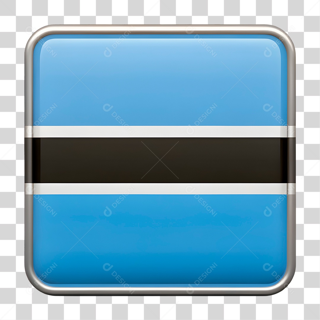 Bandeira do Botswana PNG Transparente