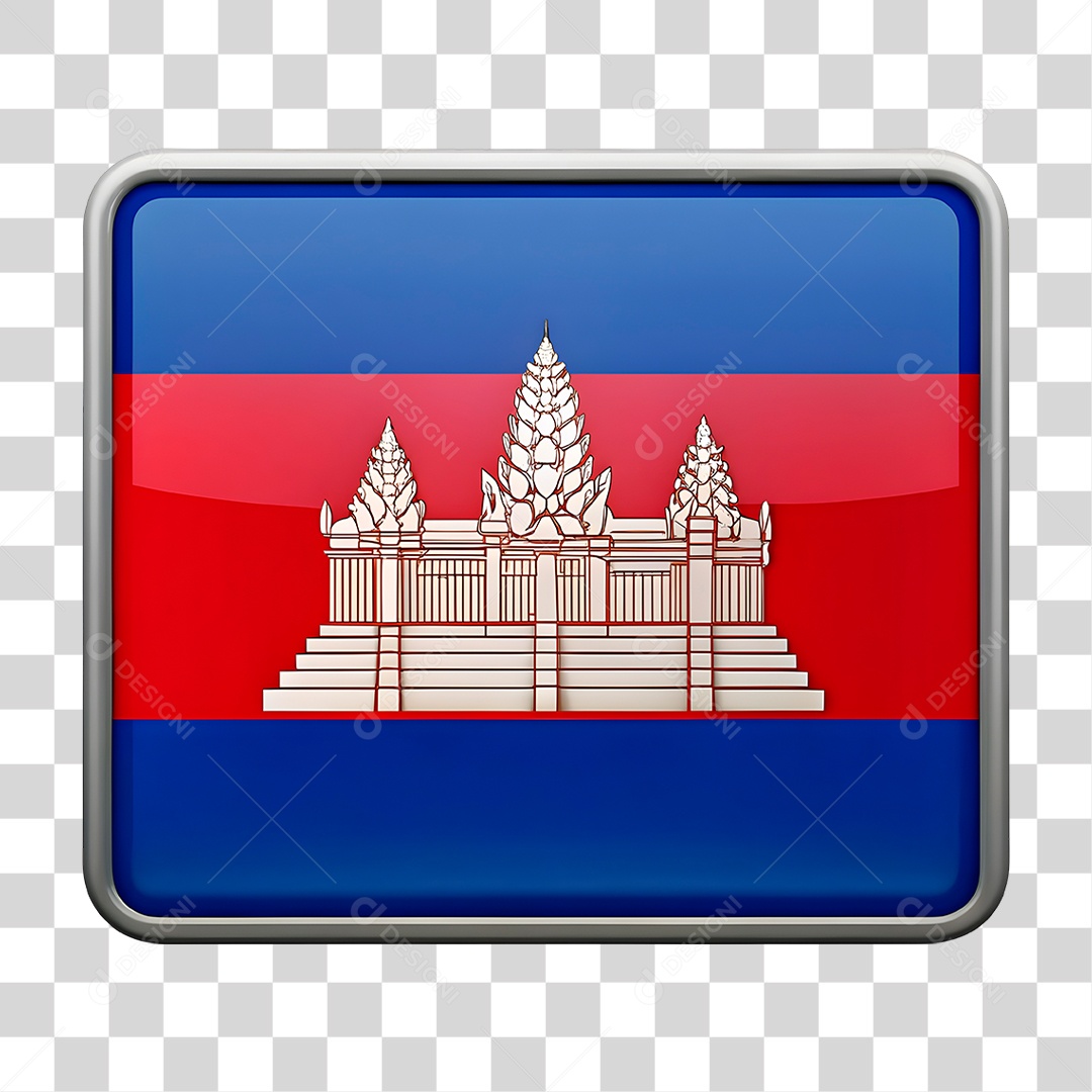 Bandeira de Camboja PNG Transparente