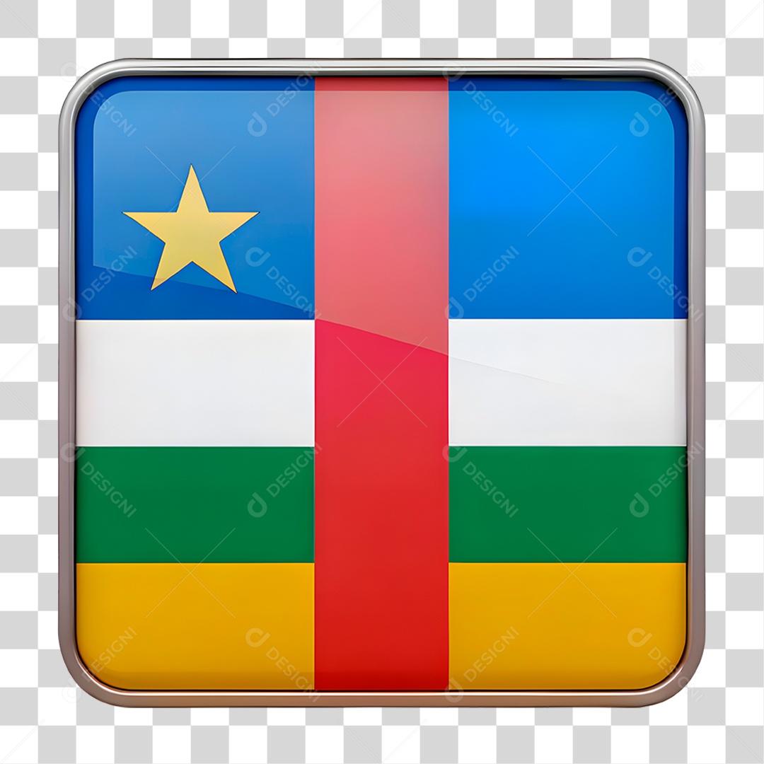 Bandeira da República Centro-Africana PNG Transparente