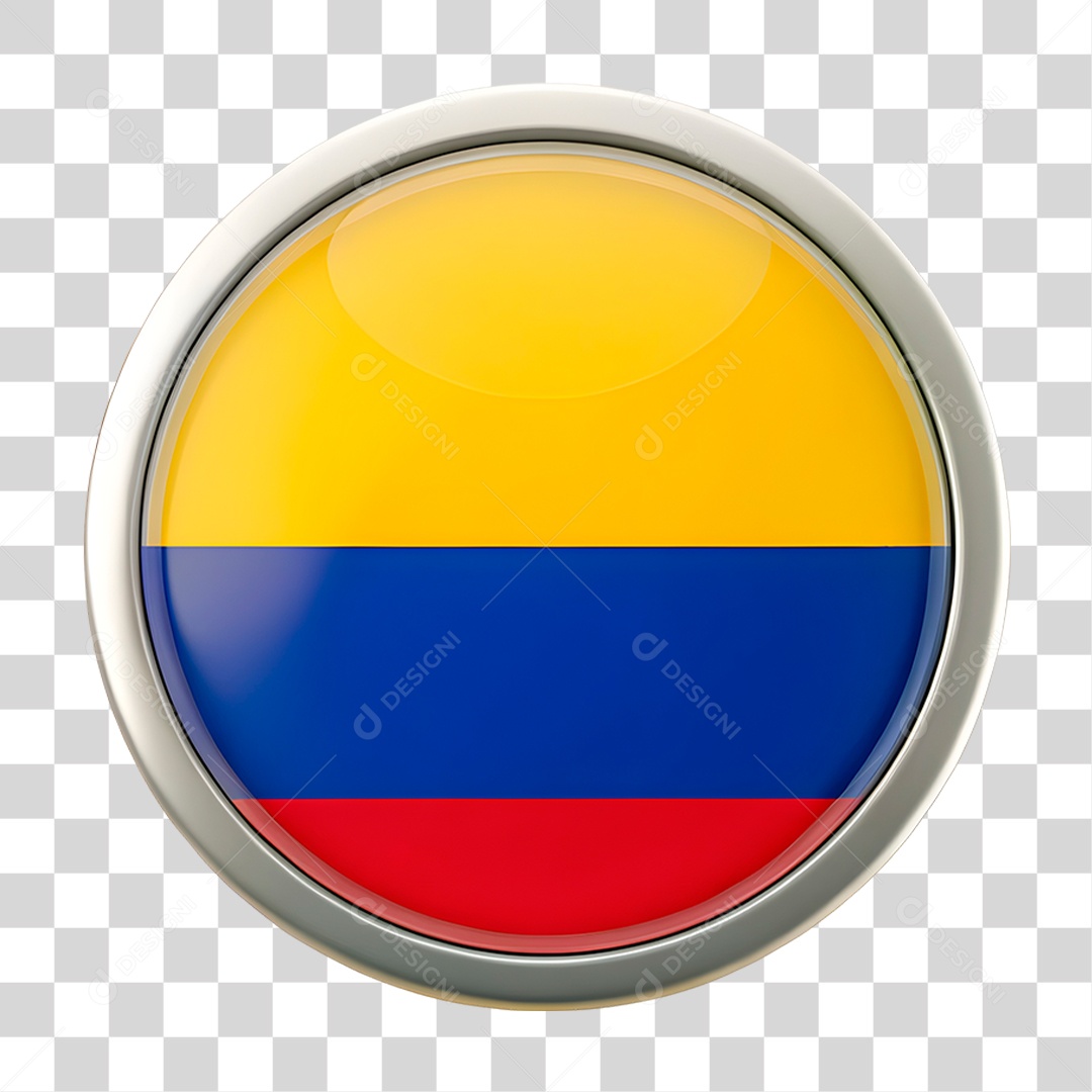 Ícone Bandeira da Colômbia PNG Transparente