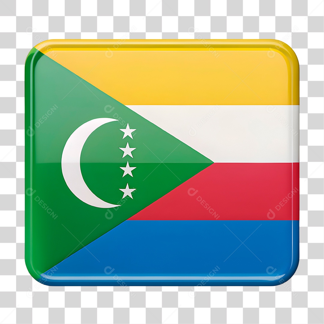 Bandeira de Comores PNG Transparente