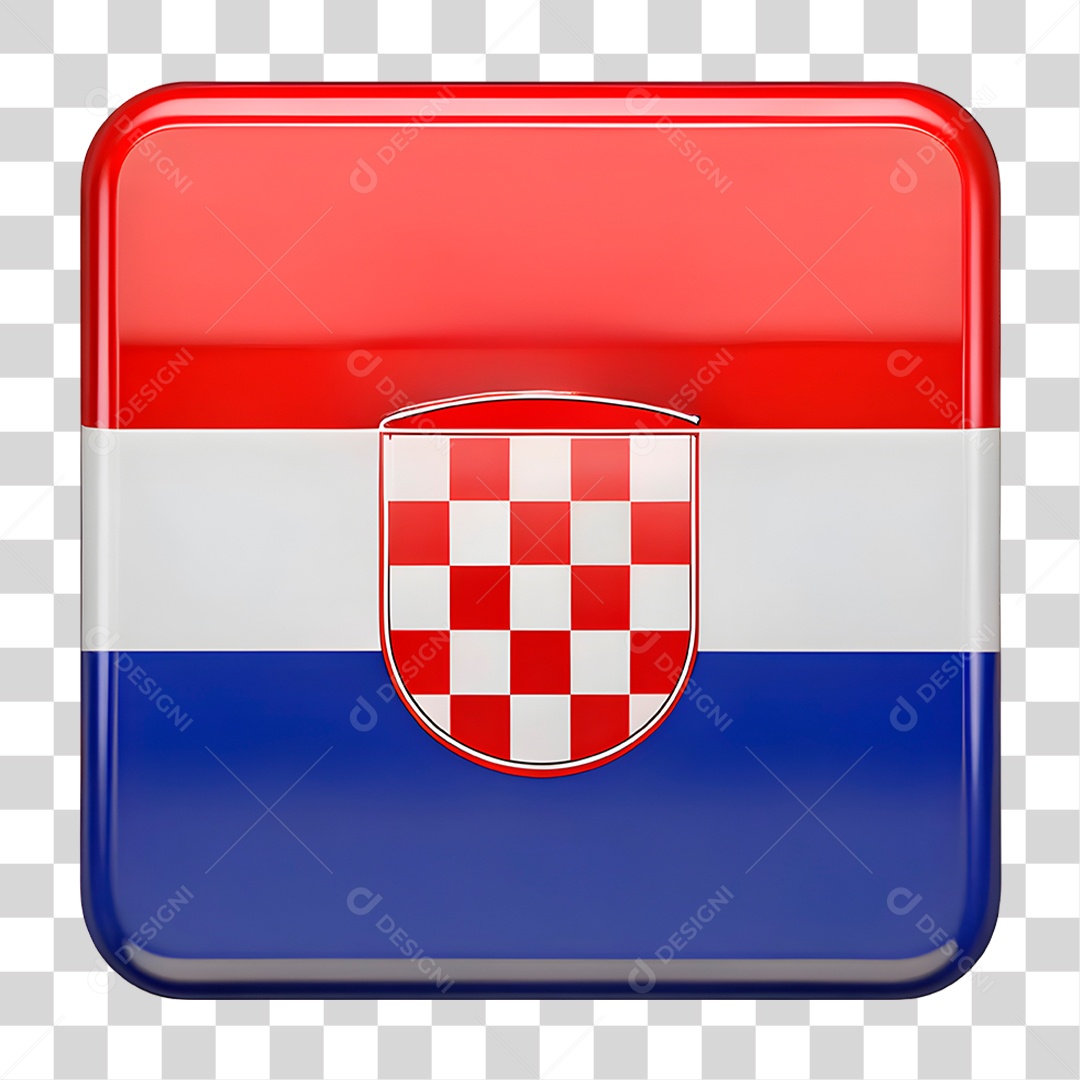 Bandeira da Croácia PNG Transparente