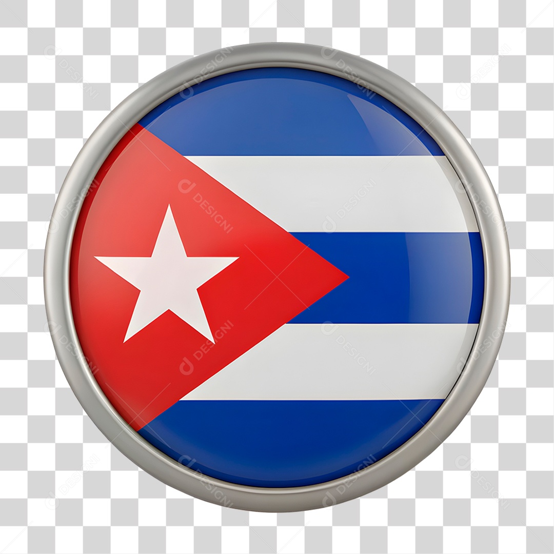 Ícone Bandeira Cuba PNG Transparente