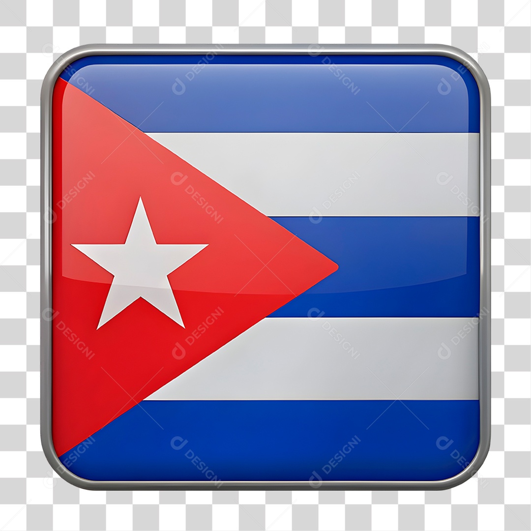 Bandeira de Cuba PNG Transparente