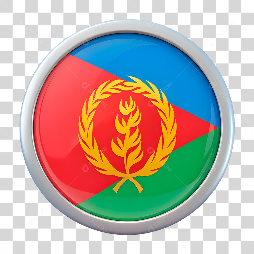 Ícone Bandeira Eritreia PNG Transparente