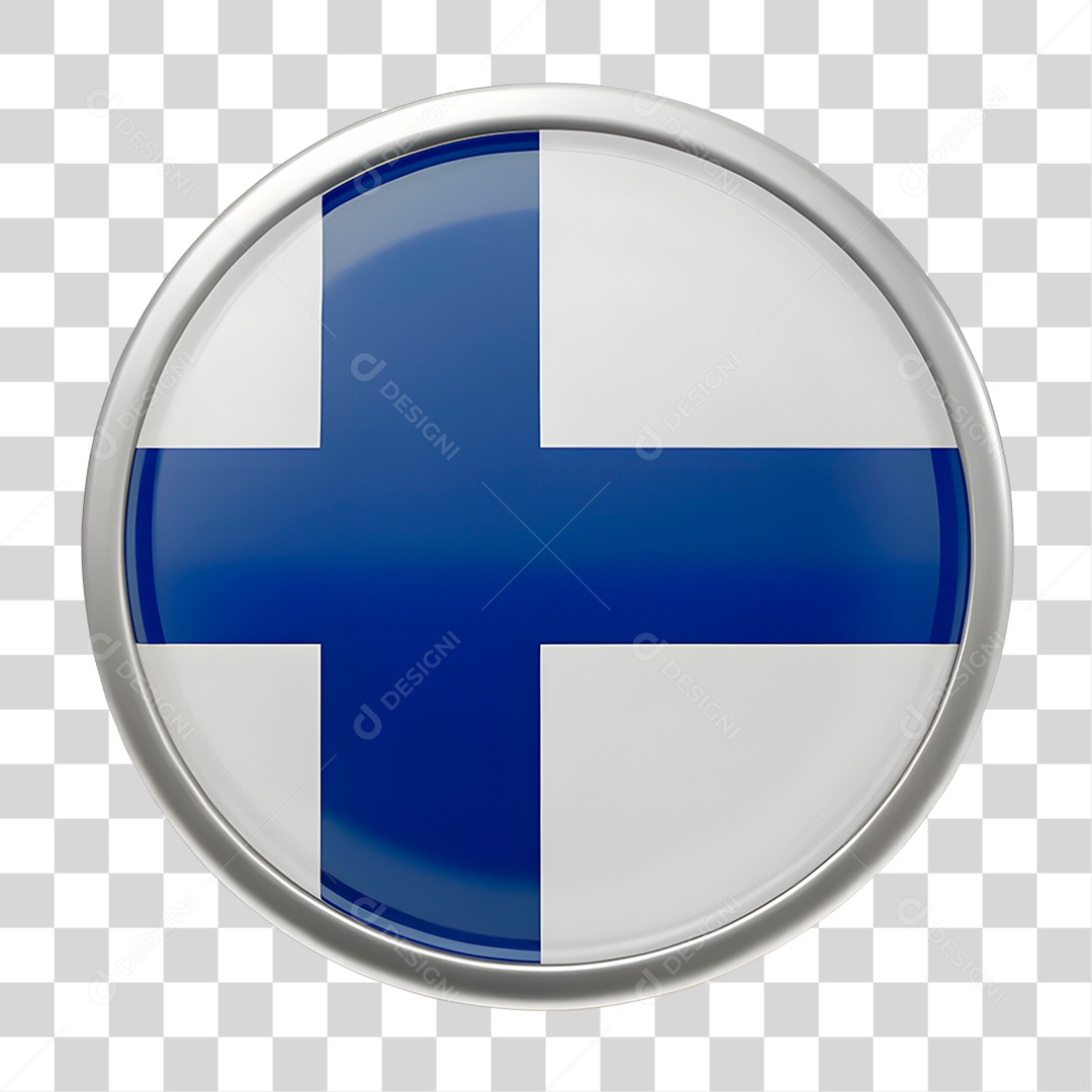 Bandeira da Finlândia PNG Transparente