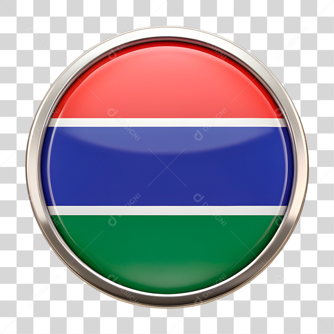 Ícone Bandeira Gâmbia PNG Transparente