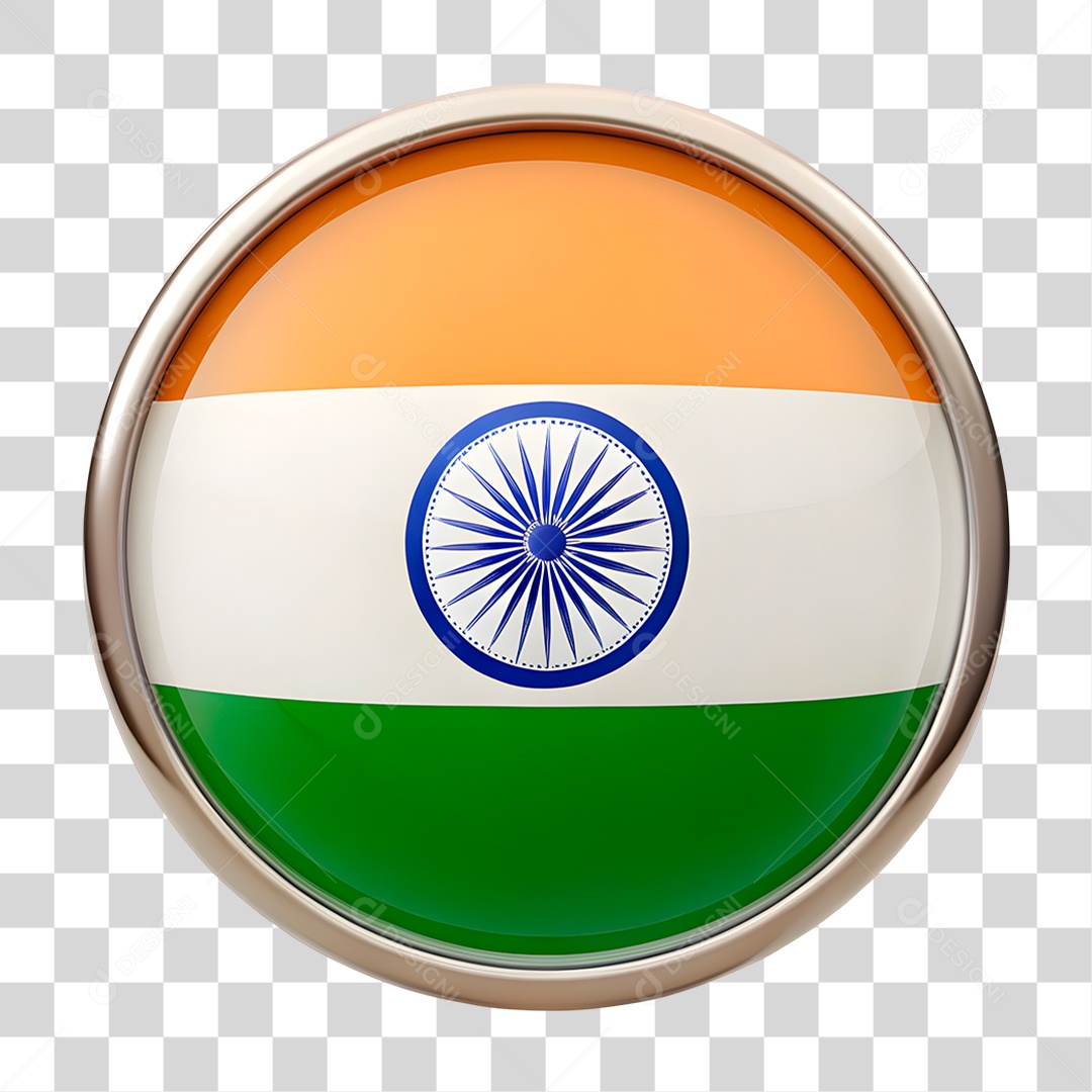 Bandeira Índia PNG Transparente