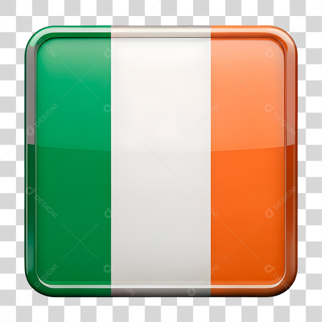 Bandeira da Irlanda PNG Transparente