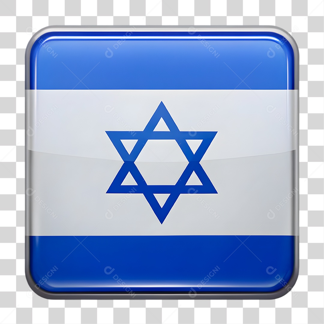 Bandeira de Israel PNG Transparente
