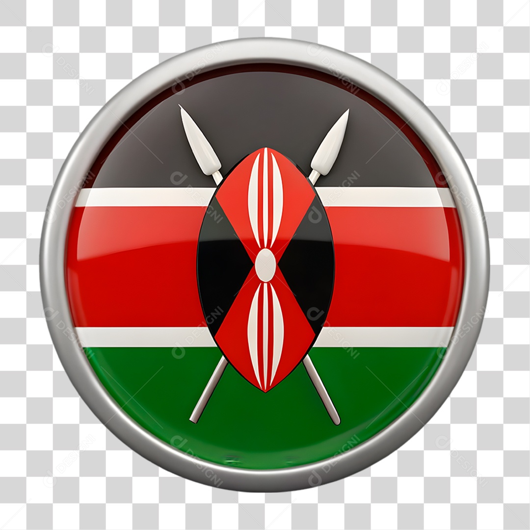 Bandeira Quênia PNG Transparente