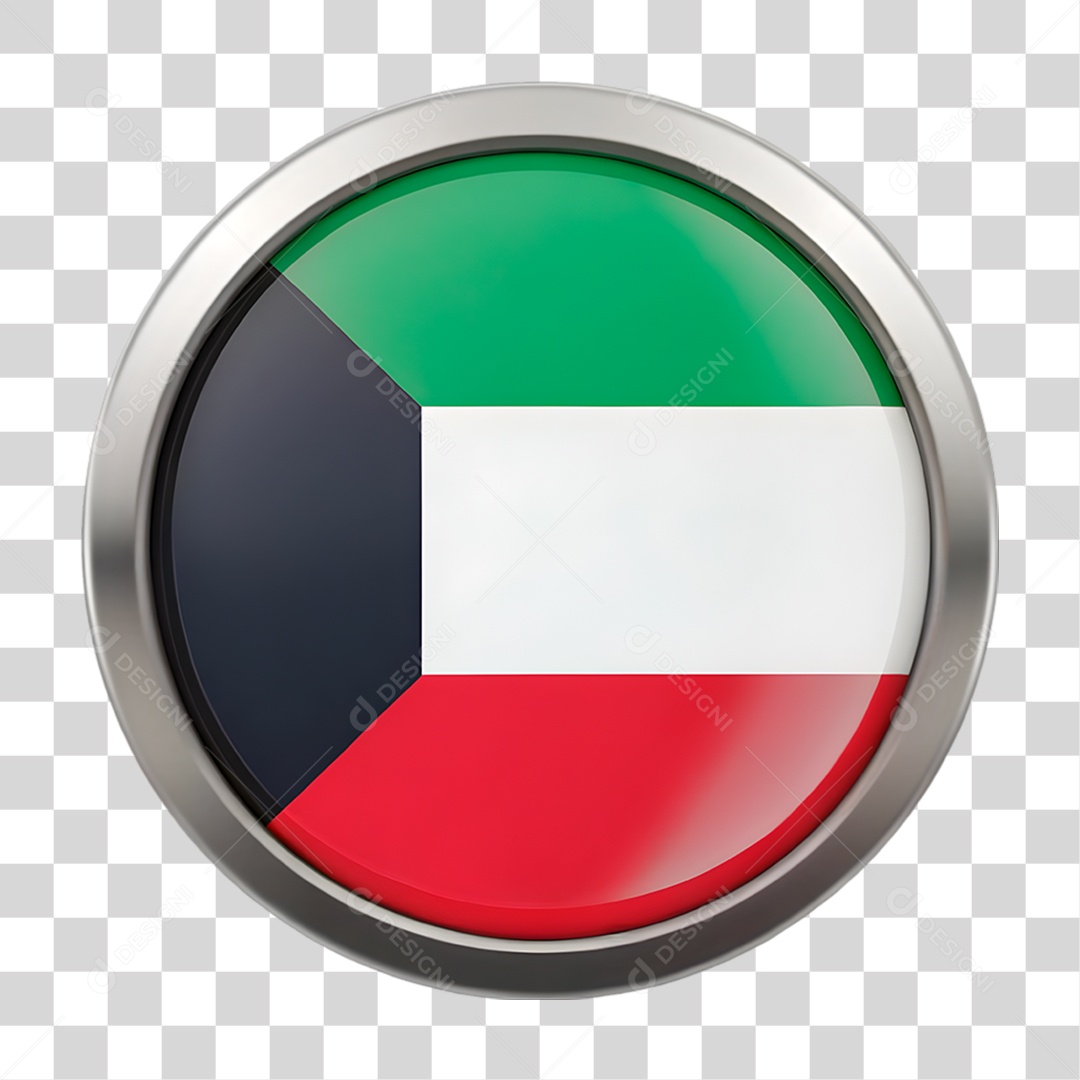 Bandeira Kuwait PNG Transparente