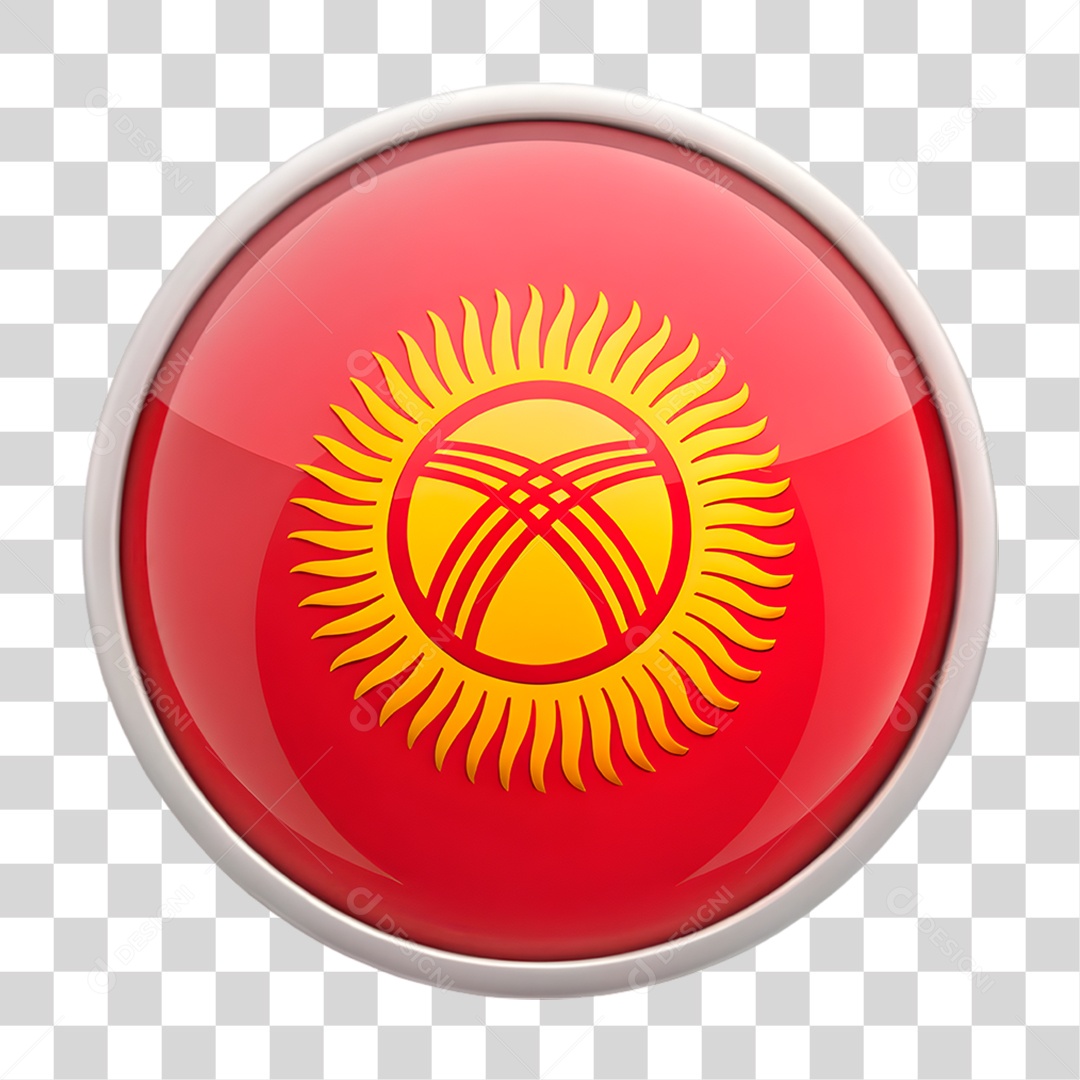 Bandeira do Quirguistão PNG Transparente