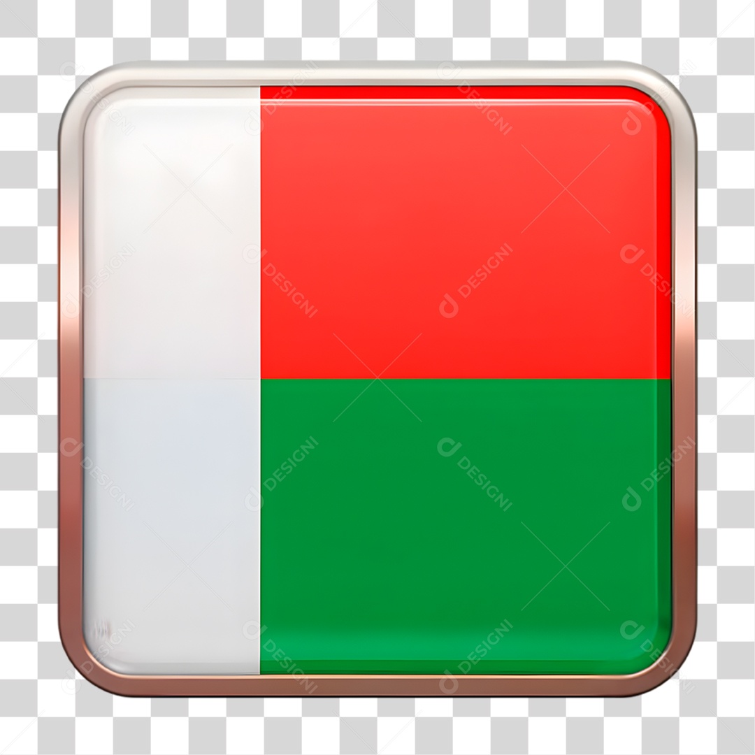 Bandeira de Madagáscar PNG Transparente