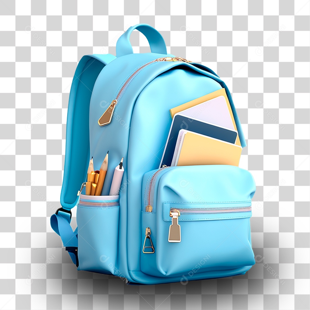 Mochila Escolar PNG Transparente