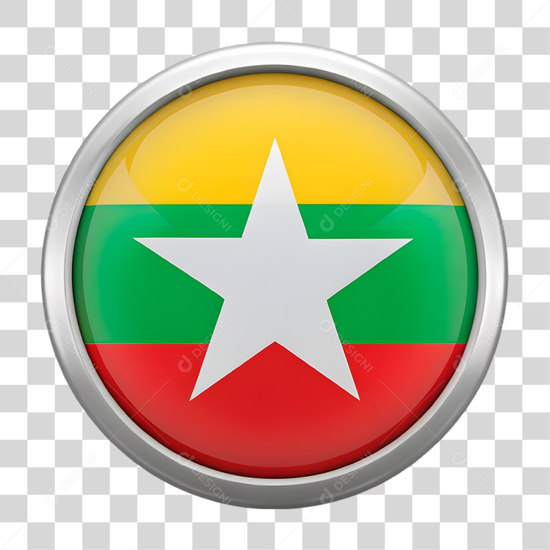 Bandeira Mianmar PNG Transparente